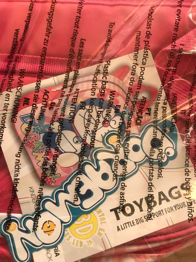 Zaino prescolare Doraimon con luce