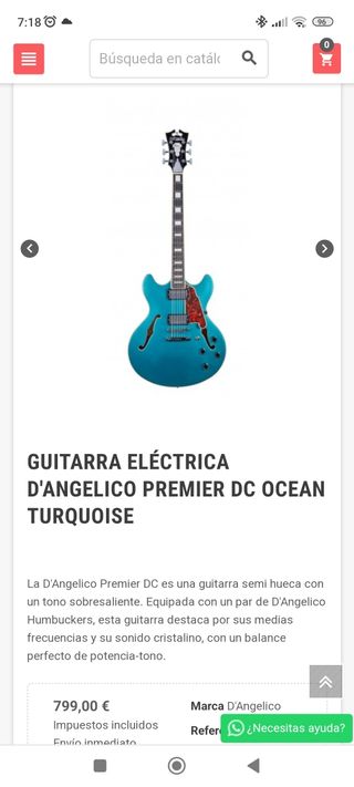 Guitarra D'Angelico DC
