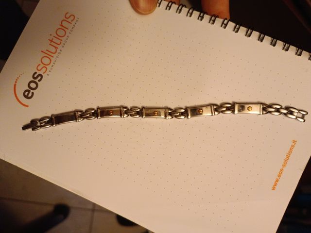 braccialetto in acciaio 18,5 centimetri