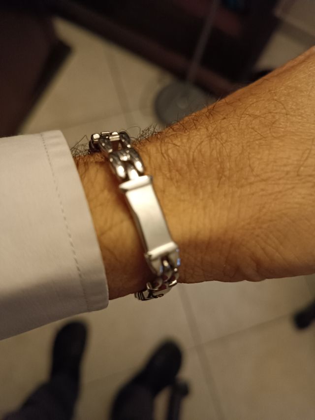 braccialetto in acciaio 18,5 centimetri