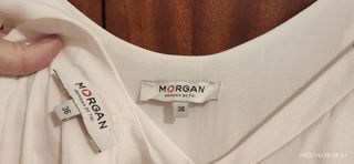 Mono blanco, de la marca francesa Morgan de Toi