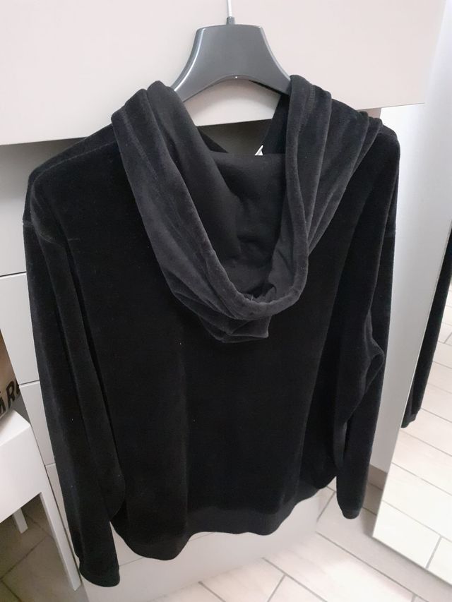 Felpa nera con cappuccio h&m taglia XL donna