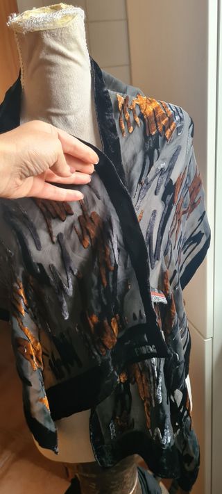 egon von furstenberg sciarpa seta e velluto