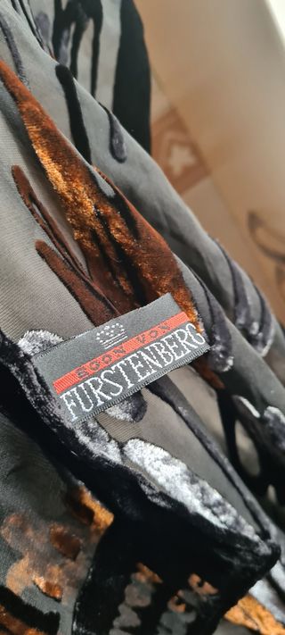 egon von furstenberg sciarpa seta e velluto