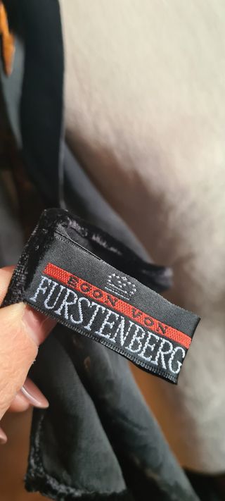 egon von furstenberg sciarpa seta e velluto