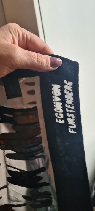 egon von furstenberg sciarpa seta e velluto