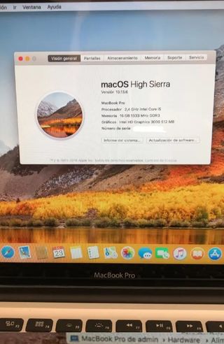 MacBook pro 13, 8.1 late 2011 i5/16GB/500HD ssd