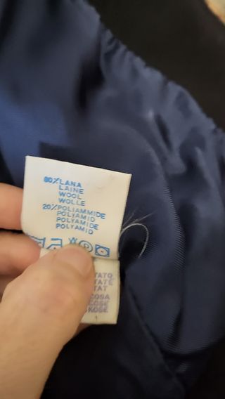 Blazer bimbo 3 anni blu lana