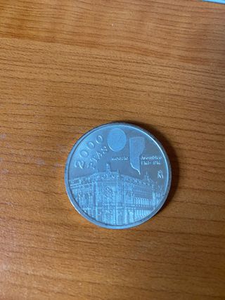 Moneda 2000 pesetas de PLATA