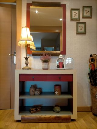 Conjunto de entrada de madera maciza