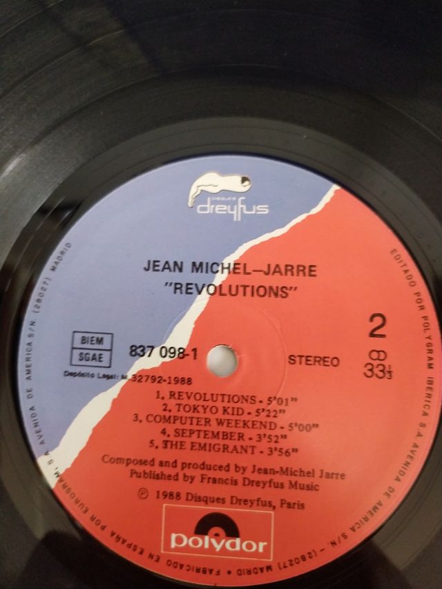 LP vinilo Jarre 1988