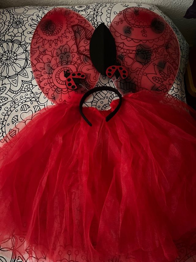 disfraz niña Mariquita  T-9/10 