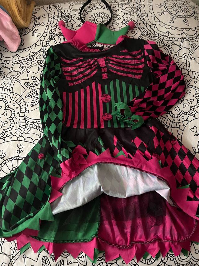 disfraz arlequín niña T 9/12