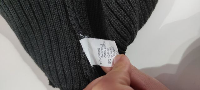 Top cropped a maglia s made in italy