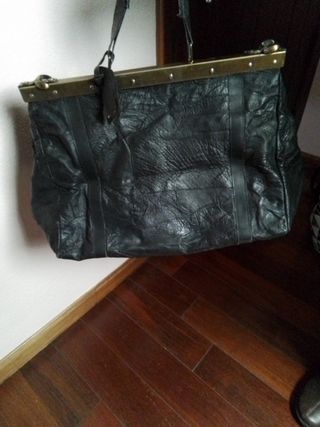 Bolso viaje maletín médico de piel