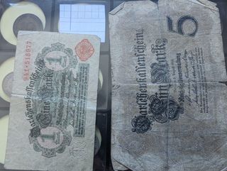 Colección de monedas y billetes alemanes
