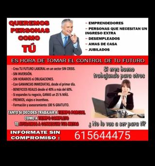 Necesitas trabajar?