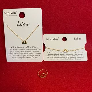 Set joyas horóscopo Libra