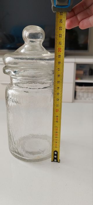 Frasco de cristal antiguo