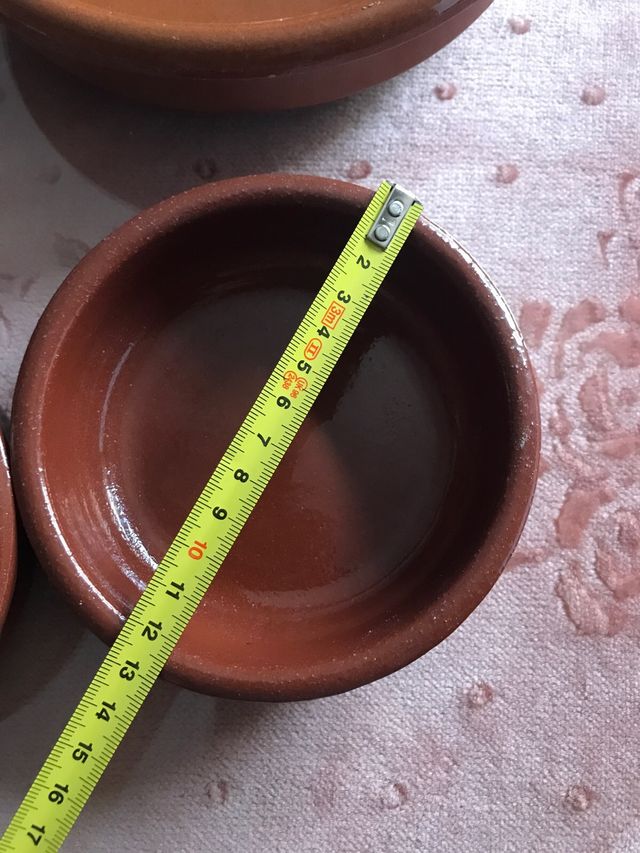 Lote cazuelas de barro