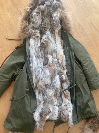 Parka verde xs desmontable completa