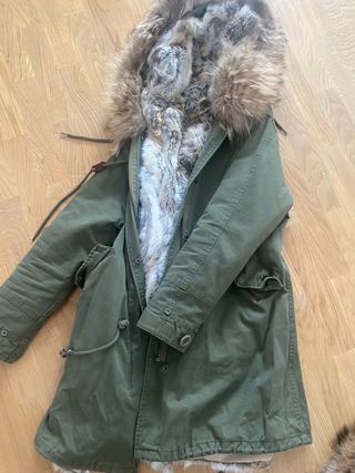 Parka verde xs desmontable completa