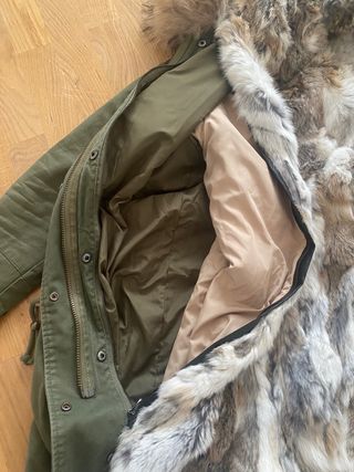 Parka verde xs desmontable completa
