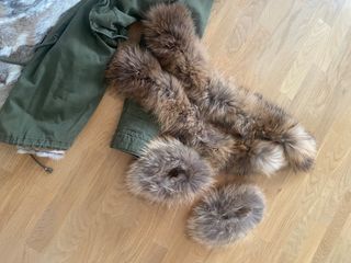 Parka verde xs desmontable completa