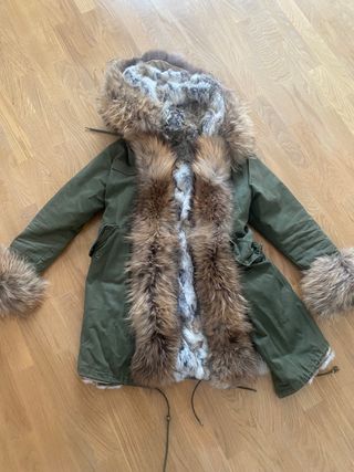 Parka verde xs desmontable completa