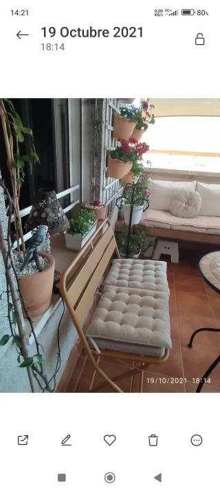 Banco plegable jardín acero mostaza