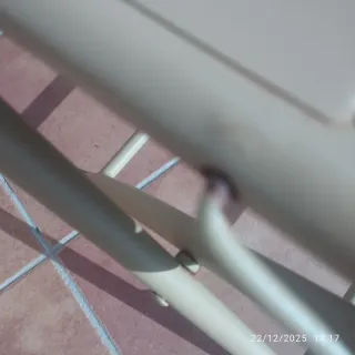 Banco plegable jardín acero mostaza