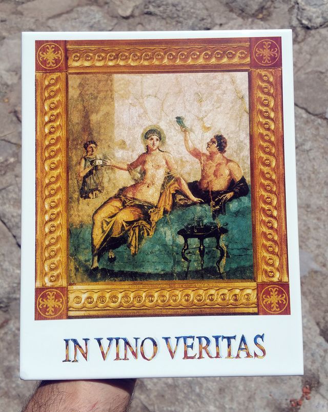 Piastrella per pittura romana