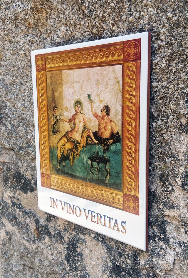 Piastrella per pittura romana