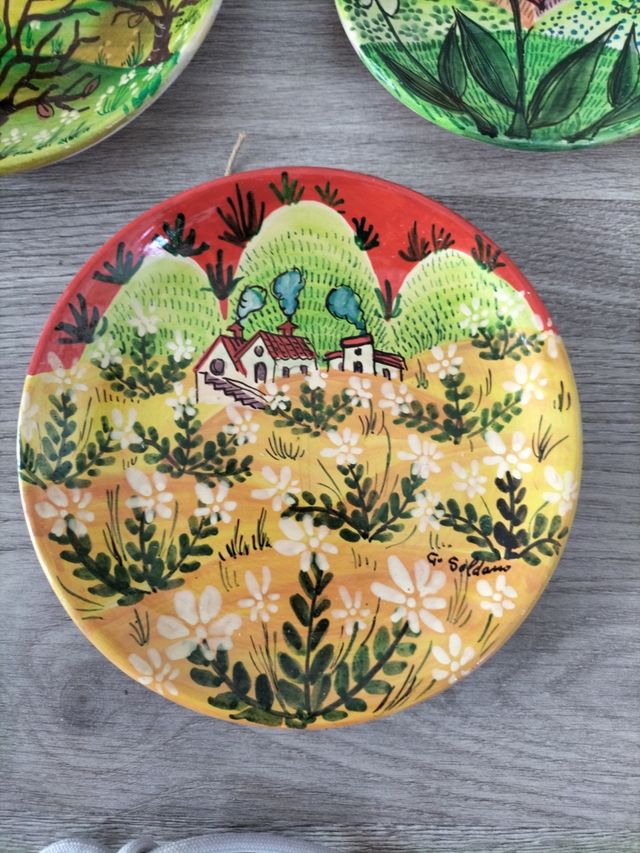 Platos cerámica G.Soldano