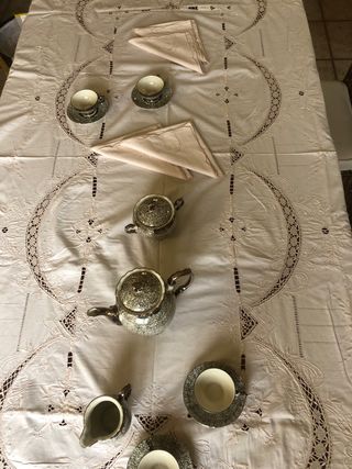 Tovaglia perle feste da 12 lavata stiro lavanderia