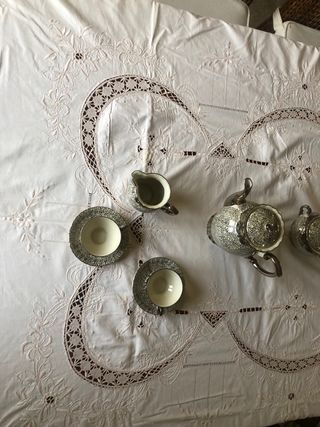 Tovaglia perle feste da 12 lavata stiro lavanderia