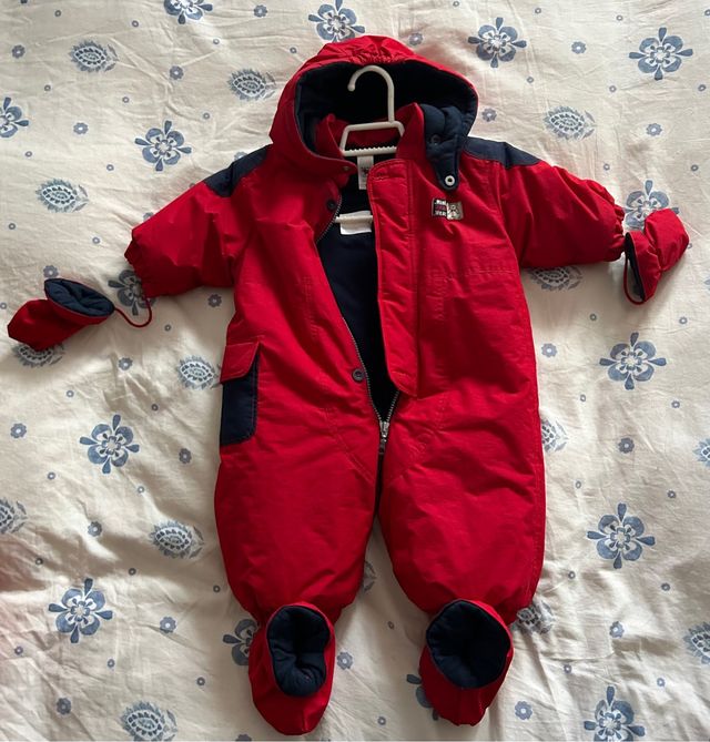 Mono de invierno de bebé, 6-9 meses, 74 cm