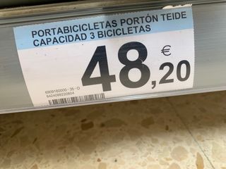 Portabicicletas coche nuevo Teide 