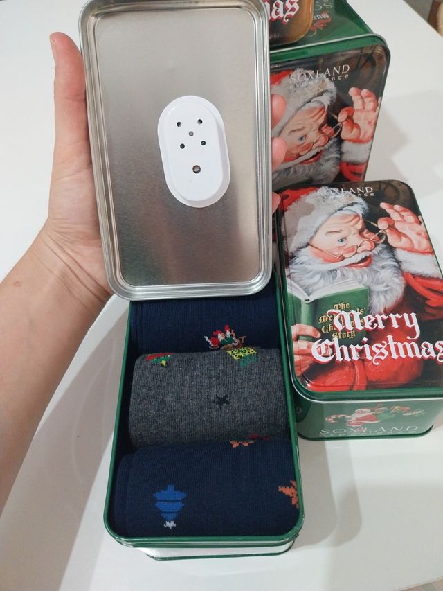 Calcetín navidad con caja musical