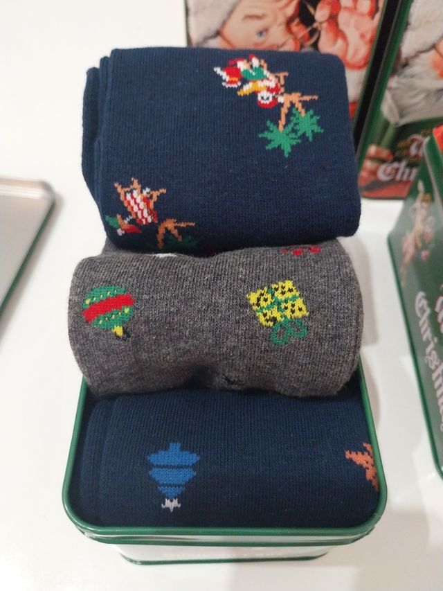 Calcetín navidad con caja musical