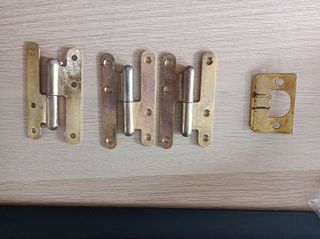 Juego de bisagras para puerta de paso