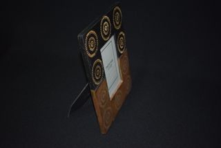 Moldura de fotografias de pousar em madeira+ vidro