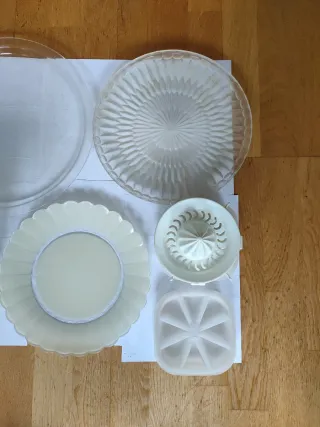 Plato , bandejas, botella, cubitera, jarra, platil