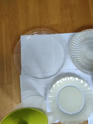 Plato , bandejas, botella, cubitera, jarra, platil