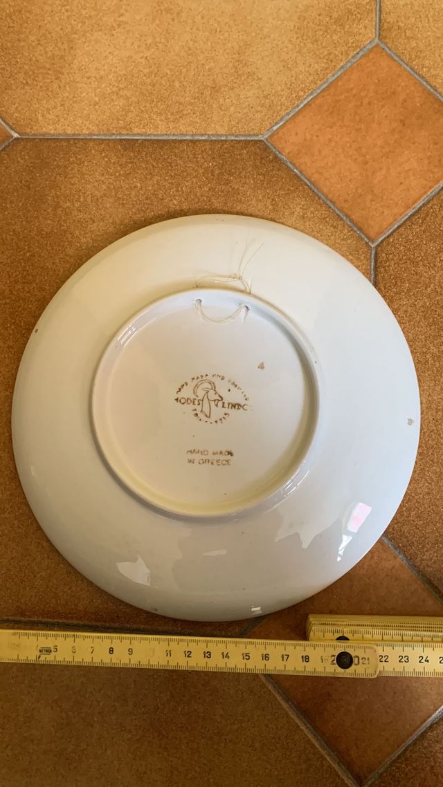 Piatto ceramica greco