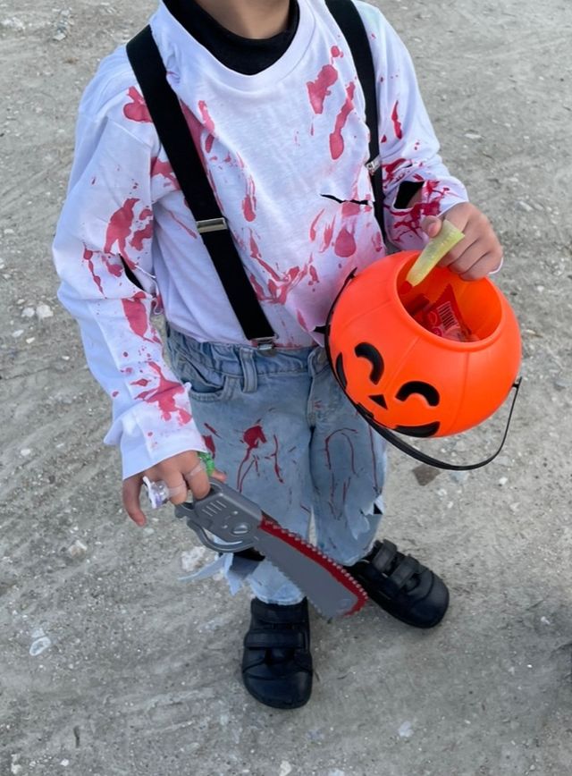 HALLOWEEN Disfraz de zombie TALLA 3-4 años