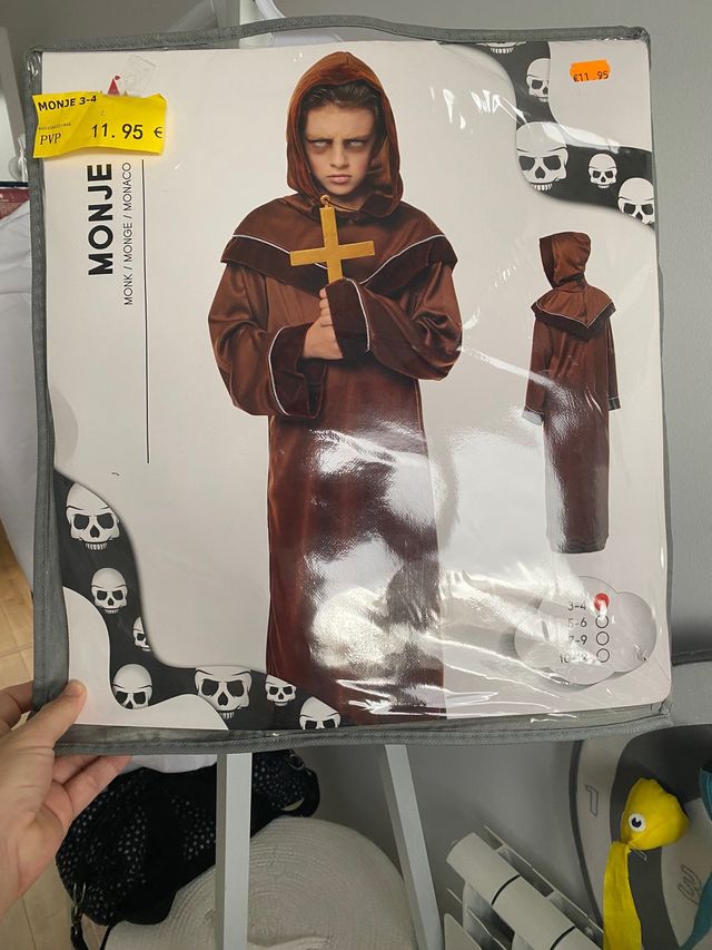 Disfraz niño monje 
