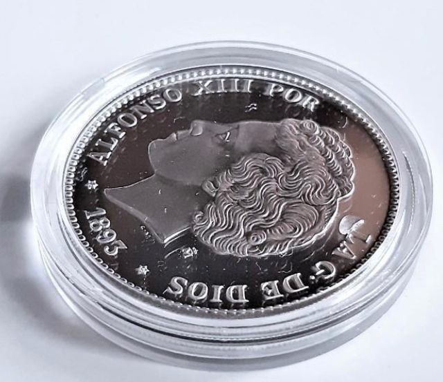 España 1 peseta 1893 plata 925