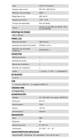 📺 Monitor ViewSonic VG2437Smc 24" Pulgadas 