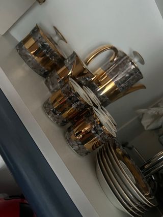 juego de tazas,azucarero, tetera, jarra